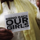 A woman holds a sign that reads “Bring Back Our Girls” during a protest outside the Nigeria House in London on May 9, 2014.
Dan Kitwood/Getty Images
